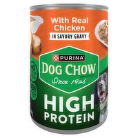 Purina Dog Chow High Protein with Real Chicken in Savory Gravy Dog Food, 13 oz, 13 Ounce