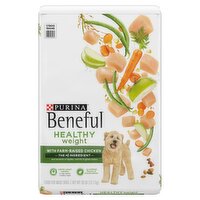 Purina Beneful Healthy Weight with Farm-Raised Chicken Food for Adult Dogs, 28 lb