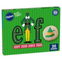 Pillsbury Elf Shape Sugar Cookie Dough, 20 count, 9.1 oz