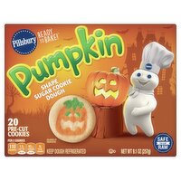 Pillsbury Pumpkin Shape Sugar Cookie Dough, 9.1 oz, 9.1 Ounce