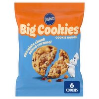 Pillsbury Chocolate Chunk Salted Caramel Big Cookies Cookie Dough, 14 oz