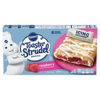 Pillsbury Toaster Strudel Raspberry Pastries, 6 count, 11.7 oz, 11.7 Ounce