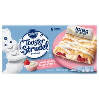 Pillsbury Toaster Strudel Cream Cheese & Strawberry Pastries, 6 count, 11.7 oz