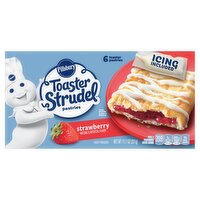 Pillsbury Toaster Strudel Strawberry Pastries, 6 count, 11.7 oz, 11.7 Ounce