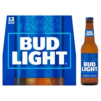 Bud Light Beer, 12 count, 12 fl oz, 144 Fluid ounce