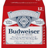 Budweiser Beer - 12 Pack Bottles, 144 fl oz, 144 Fluid ounce