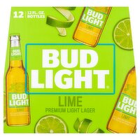 Bud Light Lime Premium Light Lager Beer, 12 count, 12 fl oz