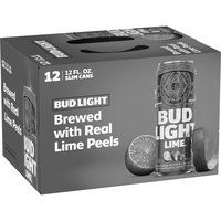 Bud Light Lime Light Beer - 12 Pack Cans, 144 fl oz