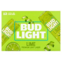 Bud Light Lime Premium Light Lager Beer, 12 count, 12 fl oz