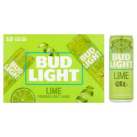 Bud Light Lime Premium Light Lager Beer, 12 count, 12 fl oz