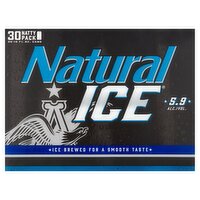 Natural ICE Lager Beer, 30 count, 12 fl oz