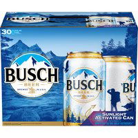 Busch Beer - 30 Pack Cans, 360 fl oz