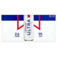 Michelob Ultra Superior Light Beer, 12 fl oz, 18 count