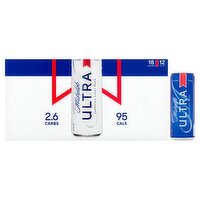 Michelob Ultra Superior Light Beer, 12 fl oz, 18 count