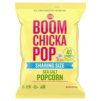 Angie's BOOMCHICKAPOP Sea Salt Popcorn, Gluten Free, Party Size, 6.7 oz., 6.7 Ounce