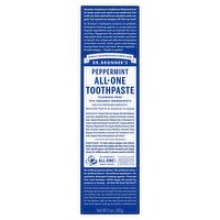 Dr. Bronner's Peppermint All-One Toothpaste, 5 oz