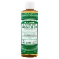 Dr. Bronner's 18-in-1 Hemp Almond Pure-Castile Soap, 8 fl oz