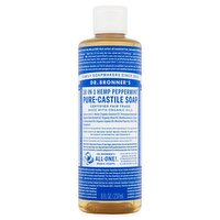 Dr. Bronner's Dr. Bronner's 18-In-1 Hemp Peppermint Pure-Castile Soap, 8 fl oz, 8 Fluid ounce 