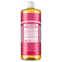 Dr. Bronner's 18-In-1 Hemp Rose Pure-Castile Soap, 32 fl oz