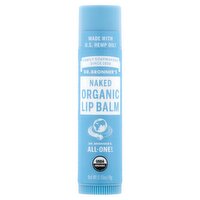 Dr. Bronner's Naked Organic Lip Balm, 0.15 oz