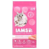 Iams Proactive Health Sensitive Digestion & Skin Adult Premium Cat Nutrition, 1+ Years, 48 oz