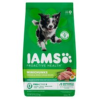 IAMS Proactive Health Chicken & Whole Grain Recipe Minichunks 100% Complete & Balanced Dog Food, Adult 1+, 5 lb