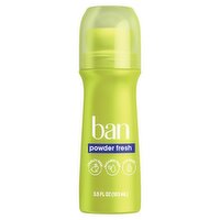 Ban Powder Fresh Invisible Roll-On Antiperspirant Deodorant, 3.5 fl oz, 103 Millilitre