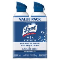 Lysol White Linen Scent Air Sanitizer Value Pack, 10 oz, 2 count
