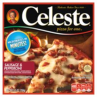 Celeste Pizza for One Sausage & Pepperoni Pizza, 5.5 oz, 5.5 Ounce