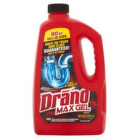 Drano Max Gel Clog Remover Value Size, 80 fl oz, 80 Fluid ounce