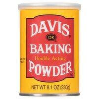 Davis OK Double Acting Baking Powder, 8.1 oz, 8.1 Ounce