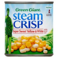 Green Giant Steam Crisp Super Sweet Yellow & White Whole Kernel Corn, 11 oz, 11 Ounce