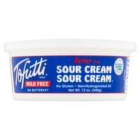 Tofutti Better Than Sour Cream Milk Free Sour Cream, 12 oz, 12 Ounce