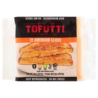 Tofutti Dairy Free American Cheese Slices, 12 count, 8 oz