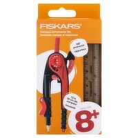 Fiskars Compass & Protractor Set, Ages 8+