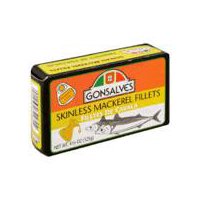 Gonsalves Skinless Mackerel Fillets, 4 oz