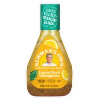 Newman's Own Lemon Basil Vinaigrette Dressing, 16 fl oz