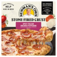 Newman's Own Spicy Italian Uncured Pepperoni Stone-Fired Crust Pizza, 14.1 oz