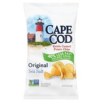 Cape Cod Original Sea Salt Kettle Cooked Potato Chips, 8 oz, 8 Ounce