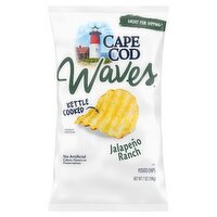 Cape Cod Waves Jalapeño Ranch Kettle Cooked Potato Chips, 7 oz