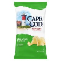 Cape Cod Sour Cream and Onion Kettle Cooked Potato Chips, 7.5 oz, 7.5 Ounce