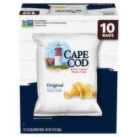 Cape Cod Original Kettle Cooked Potato Chips, 1 oz, 10 count