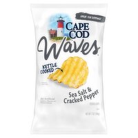 Cape Cod Waves Sea Salt & Cracked Pepper Potato Chips, 7 oz