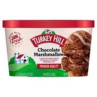 TURKEY HILL Chocolate Marshmallow Premium Ice Cream, 1.44 qts, 46 Fluid ounce