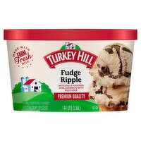 Turkey Hill Fudge Ripple Frozen Dairy Dessert, 1.44 qts, 46 Fluid ounce