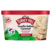 Turkey Hill Vanilla Salted Caramel Frozen Dairy Dessert, 1.44 qts