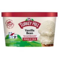 TURKEY HILL Vanilla Bean Premium Ice Cream, 1.44 qts, 46 Fluid ounce