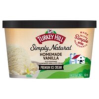 TURKEY HILL Simply Natural Homemade Vanilla Premium Ice Cream, 1.44 qts