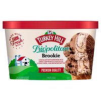 Turkey Hill Trio'politan Brookie Frozen Dairy Dessert, 1.44 qts