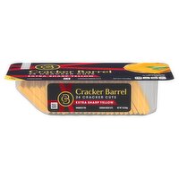 Cracker Barrel Cracker Cuts Extra Sharp Yellow Cheddar Cheese Cuts, 24 count, 7 oz